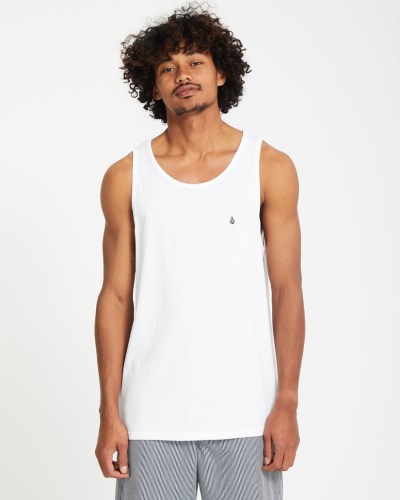 Stone Blanks Tank Top white